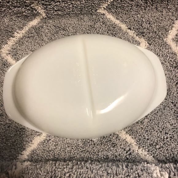 VINTAGE PYREX / opal divided 1063 serving dish - Picture 8 of 12